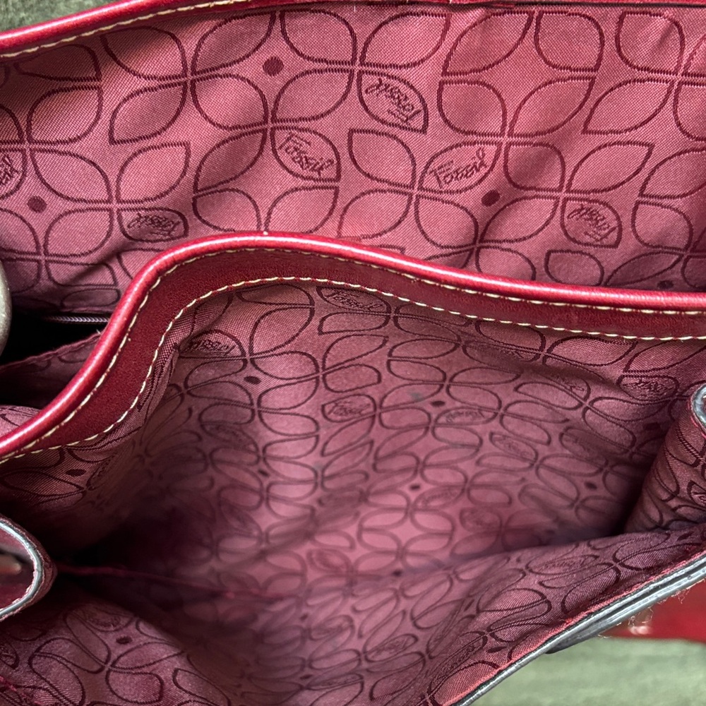 Red Leather Handbag - Picture 4 of 4